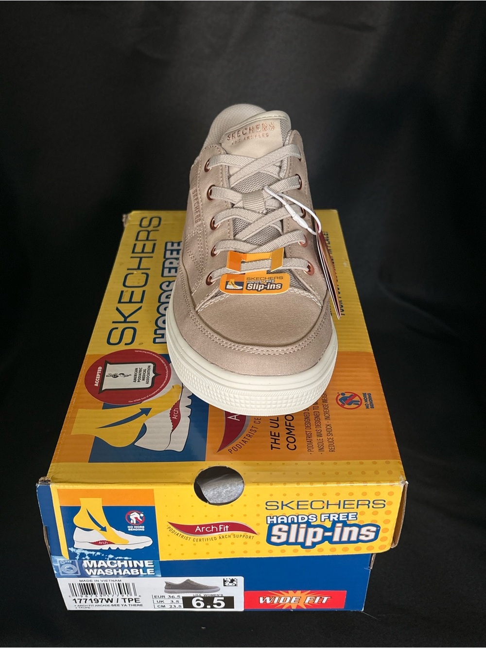 Skechers Kids Taupe Slip-On Sneaker - Hands Free Slip-Ins